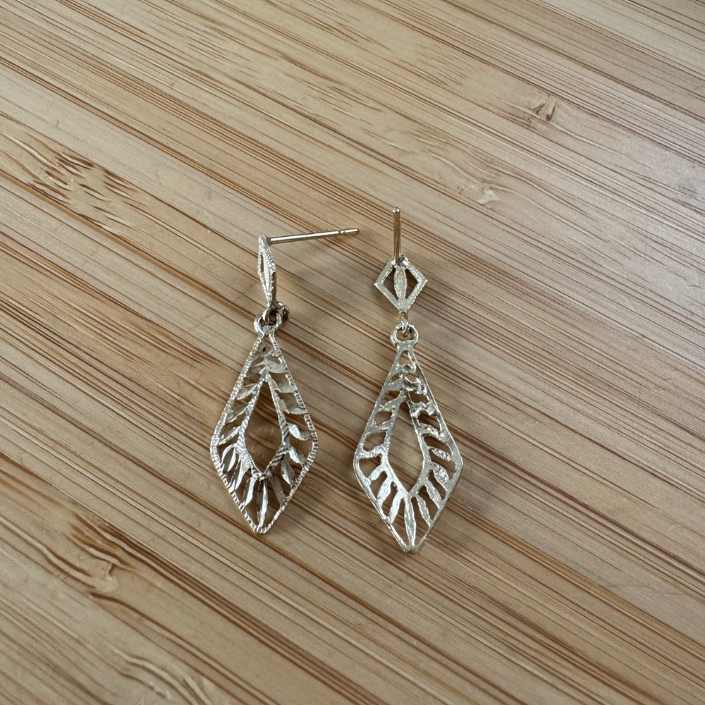14K Drop Earrings